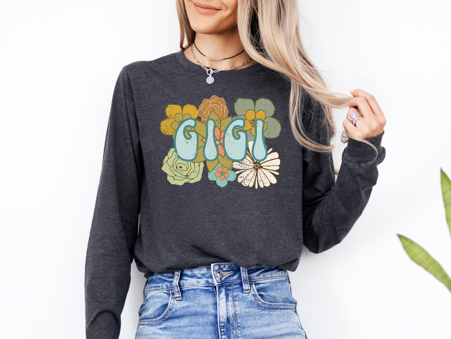 BOHO Flowers Gigi Shirt Long Sleeve | Long Sleeve Gigi Shirt