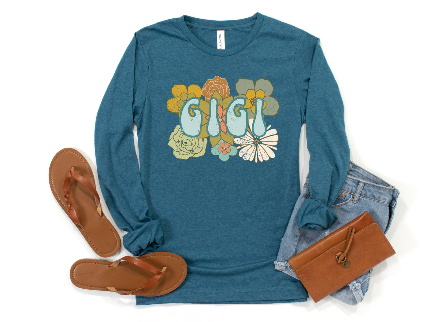 BOHO Flowers Gigi Shirt Long Sleeve | Long Sleeve Gigi Shirt