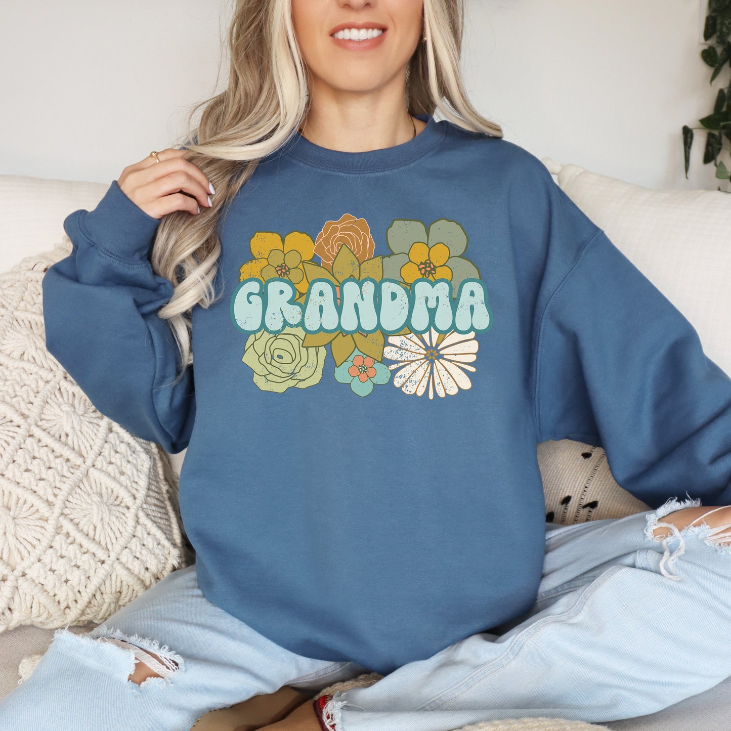 Retro BOHO Grandma Sweatshirt