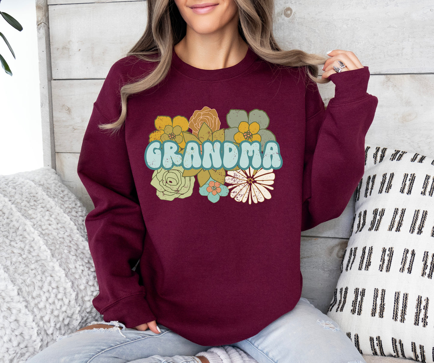 Retro BOHO Grandma Sweatshirt