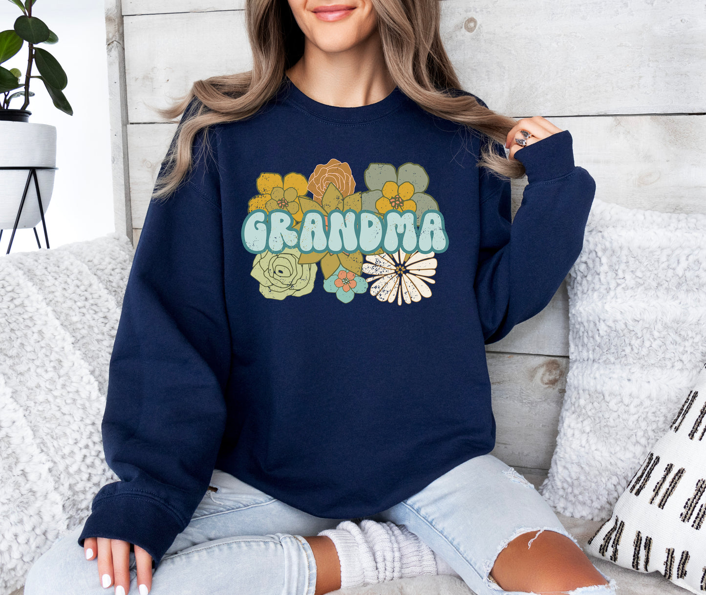 Retro BOHO Grandma Sweatshirt
