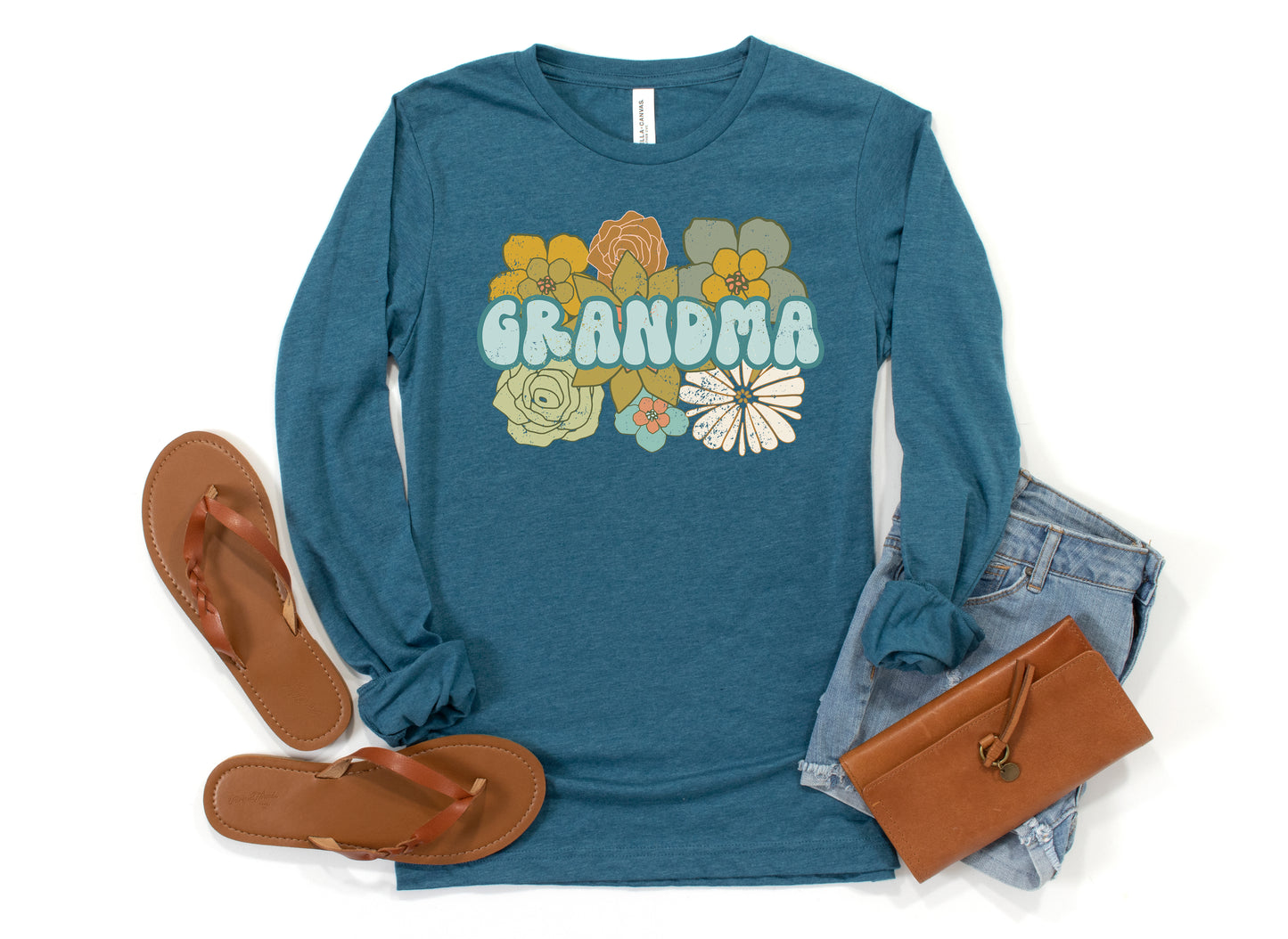 Retro BOHO Grandma Shirt Long Sleeve | Long Sleeve Grandma Shirt