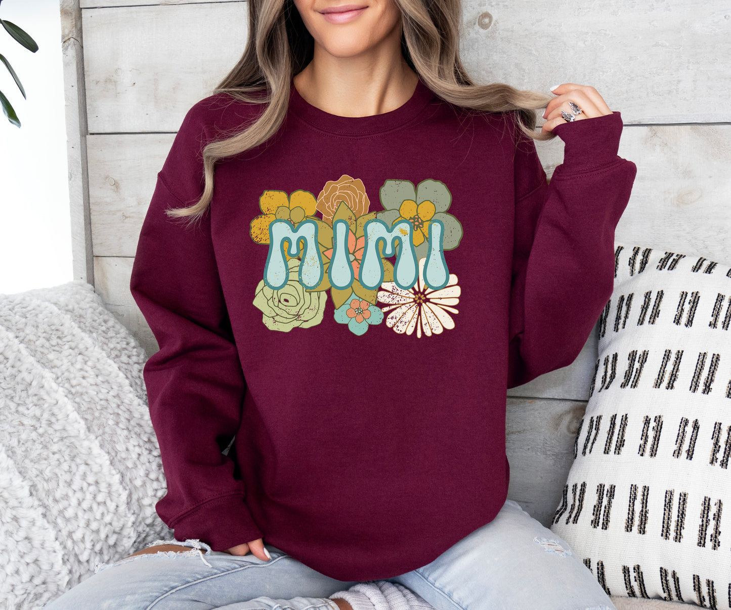 BOHO Mimi Flowers Sweatshirt | Mimi Sweatshirt
