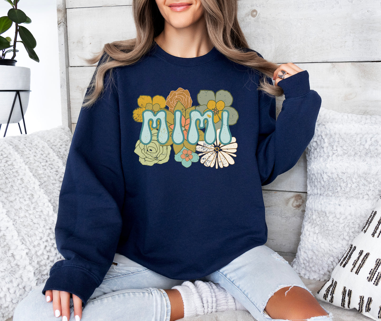 BOHO Mimi Flowers Sweatshirt | Mimi Sweatshirt