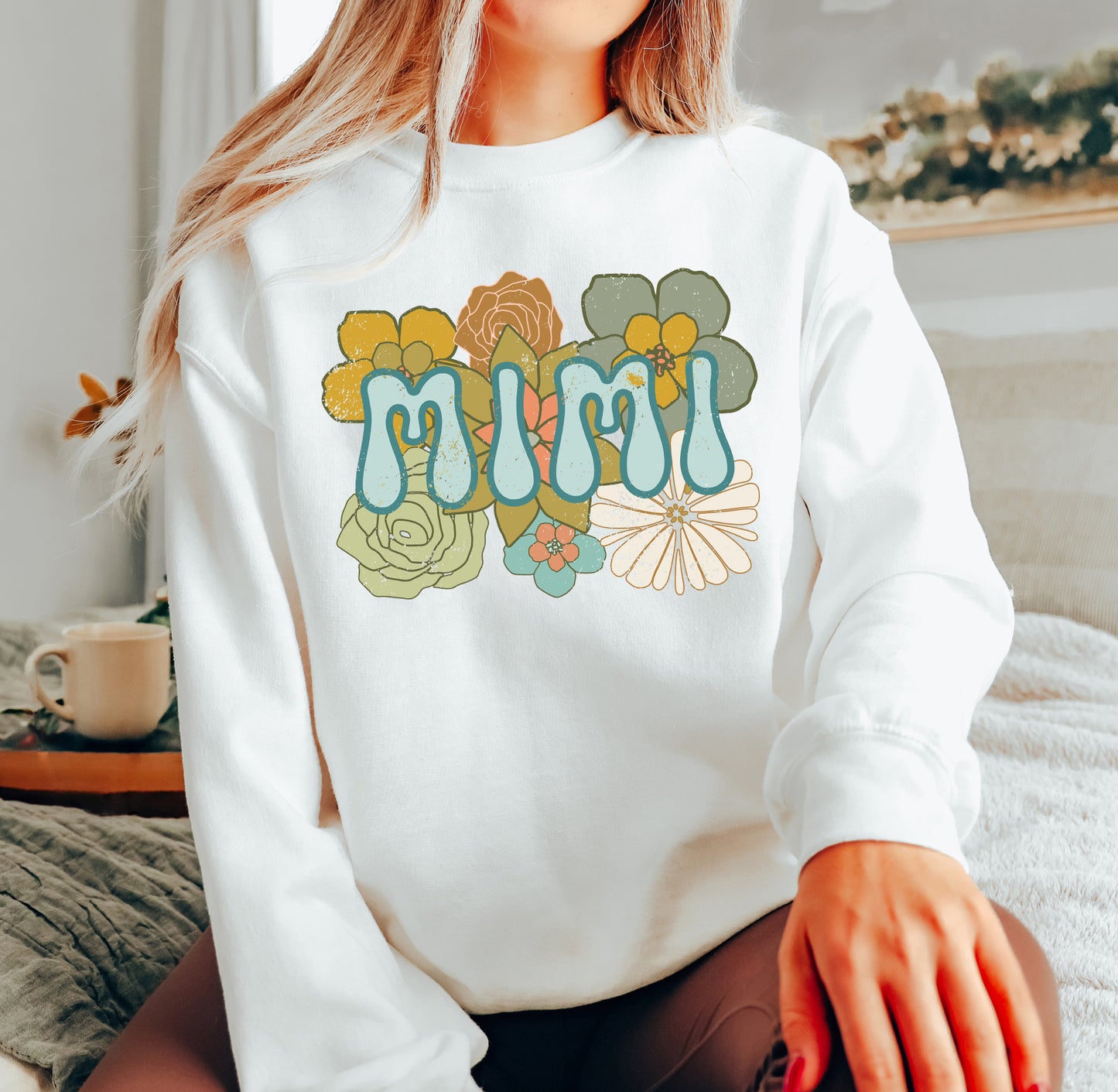 BOHO Mimi Flowers Sweatshirt | Mimi Sweatshirt