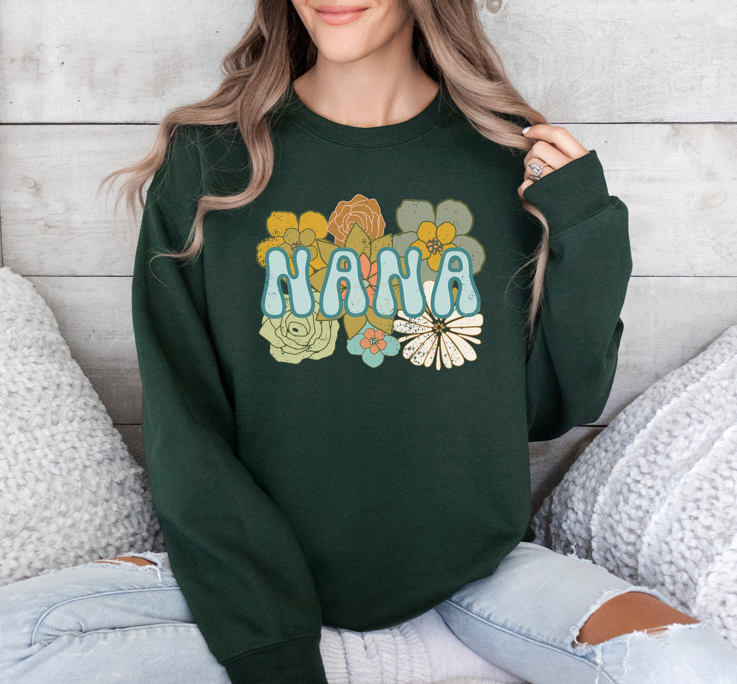 BOHO Flowers Nana Sweatshirt
