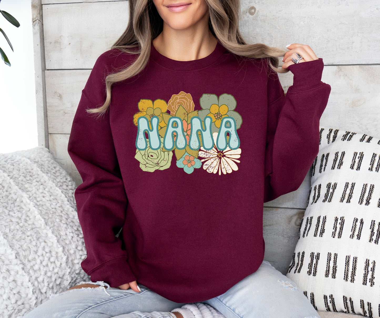 BOHO Flowers Nana Sweatshirt