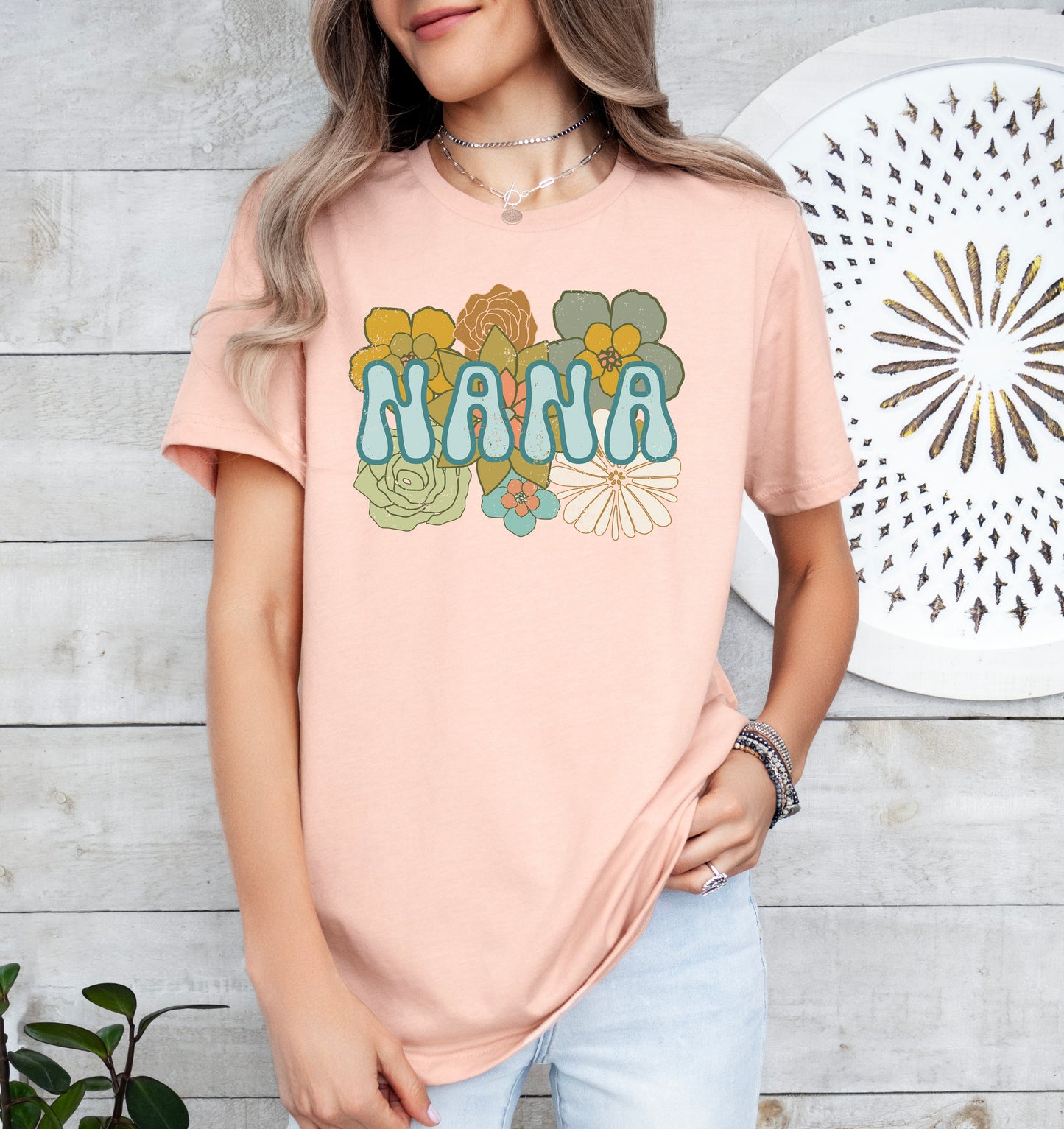 BOHO Flowers Nana Shirt | Light Garment
