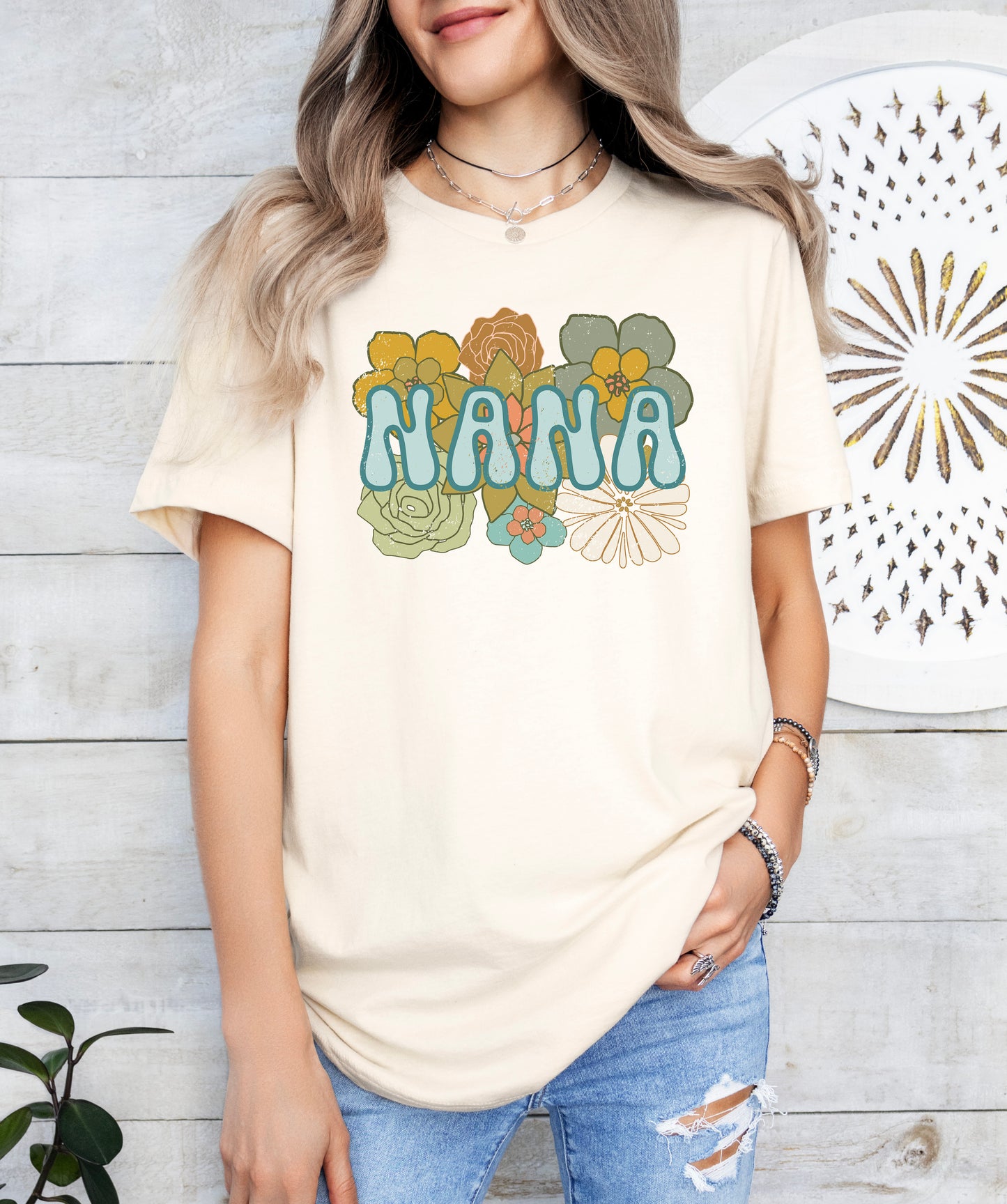 BOHO Flowers Nana Shirt | Light Garment