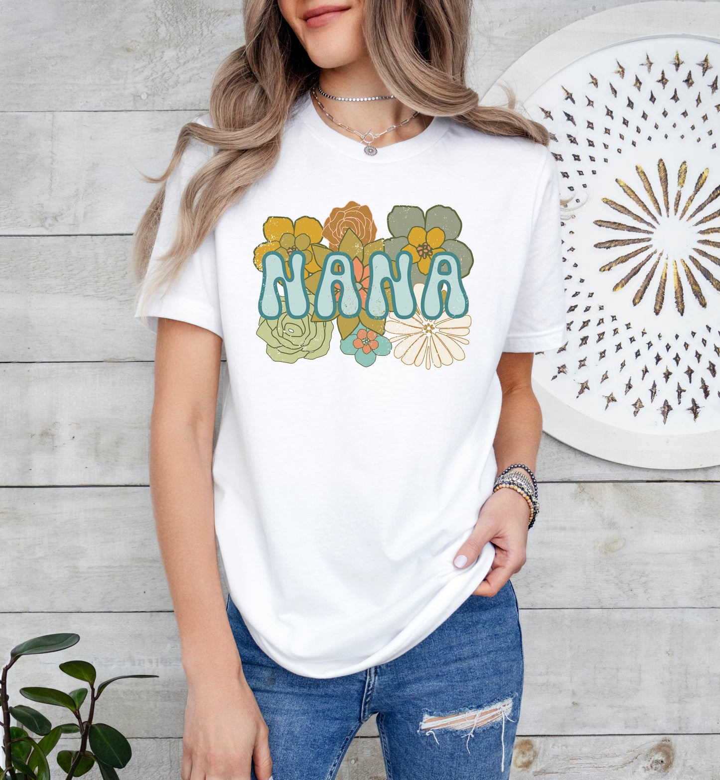 BOHO Flowers Nana Shirt | Light Garment