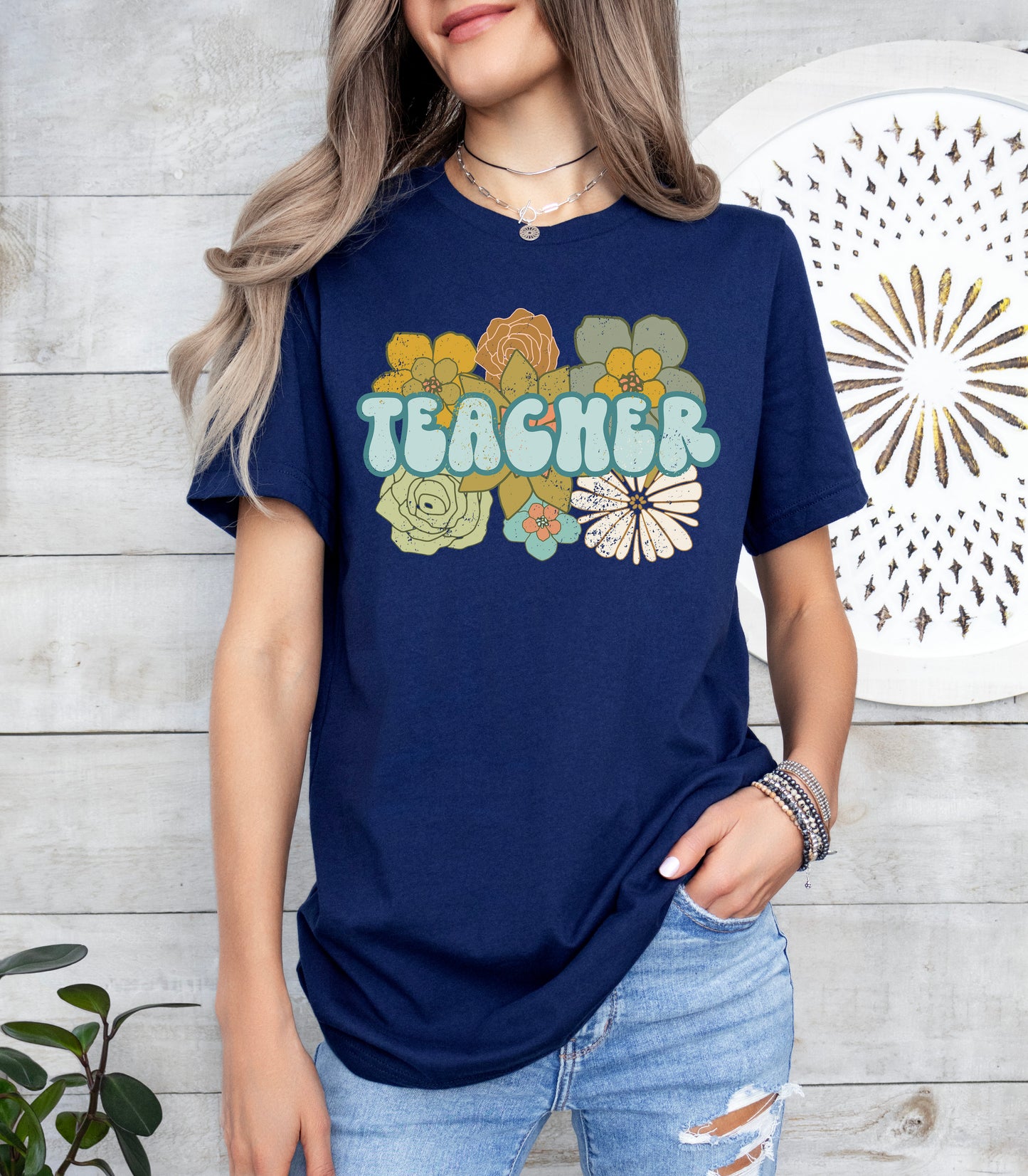 BOHO Retro Teacher Shirt