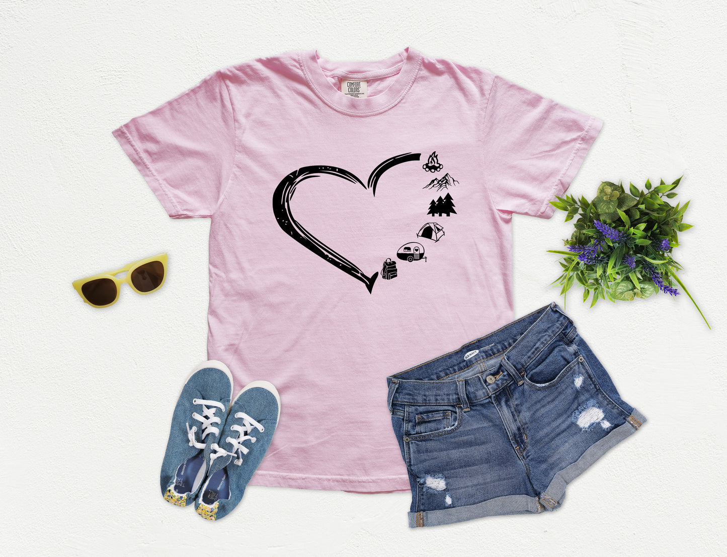 Camping Lover Shirt | Comfort Colors Vintage Style Camping Shirt