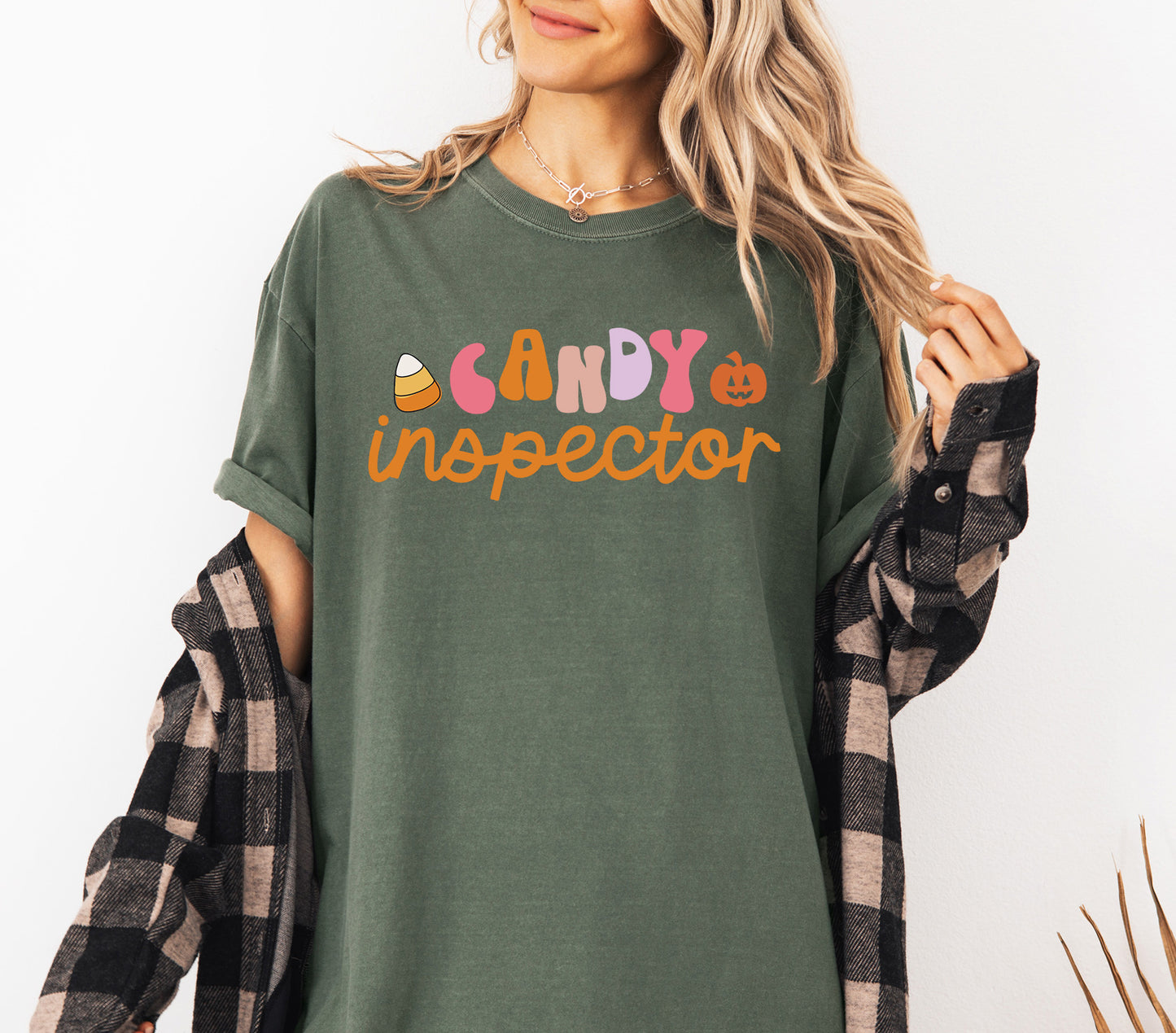 Candy Inspector Vintage Style Halloween Shirt
