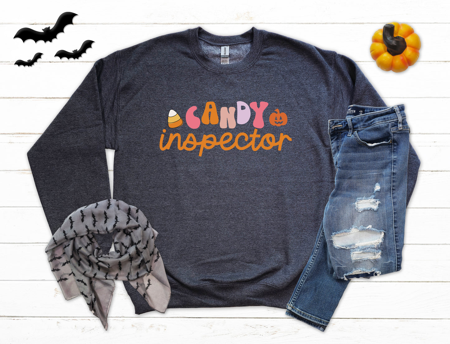 Candy Inspector Halloween Sweatshirt