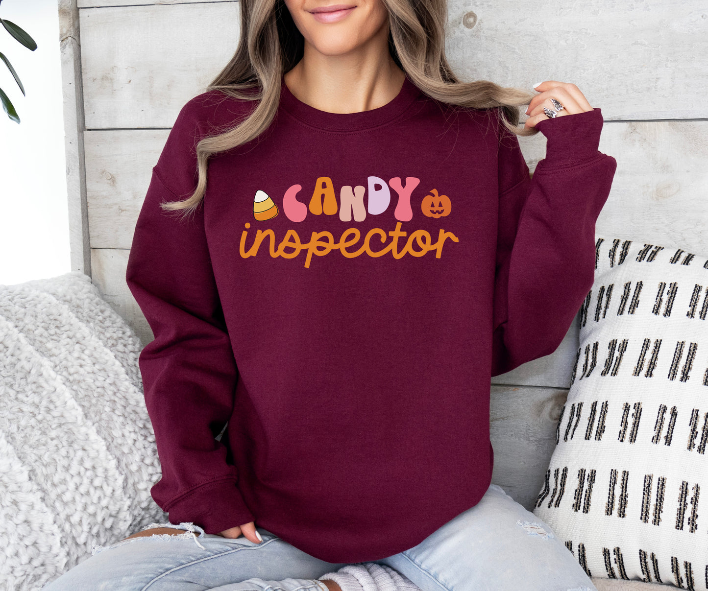 Candy Inspector Halloween Sweatshirt