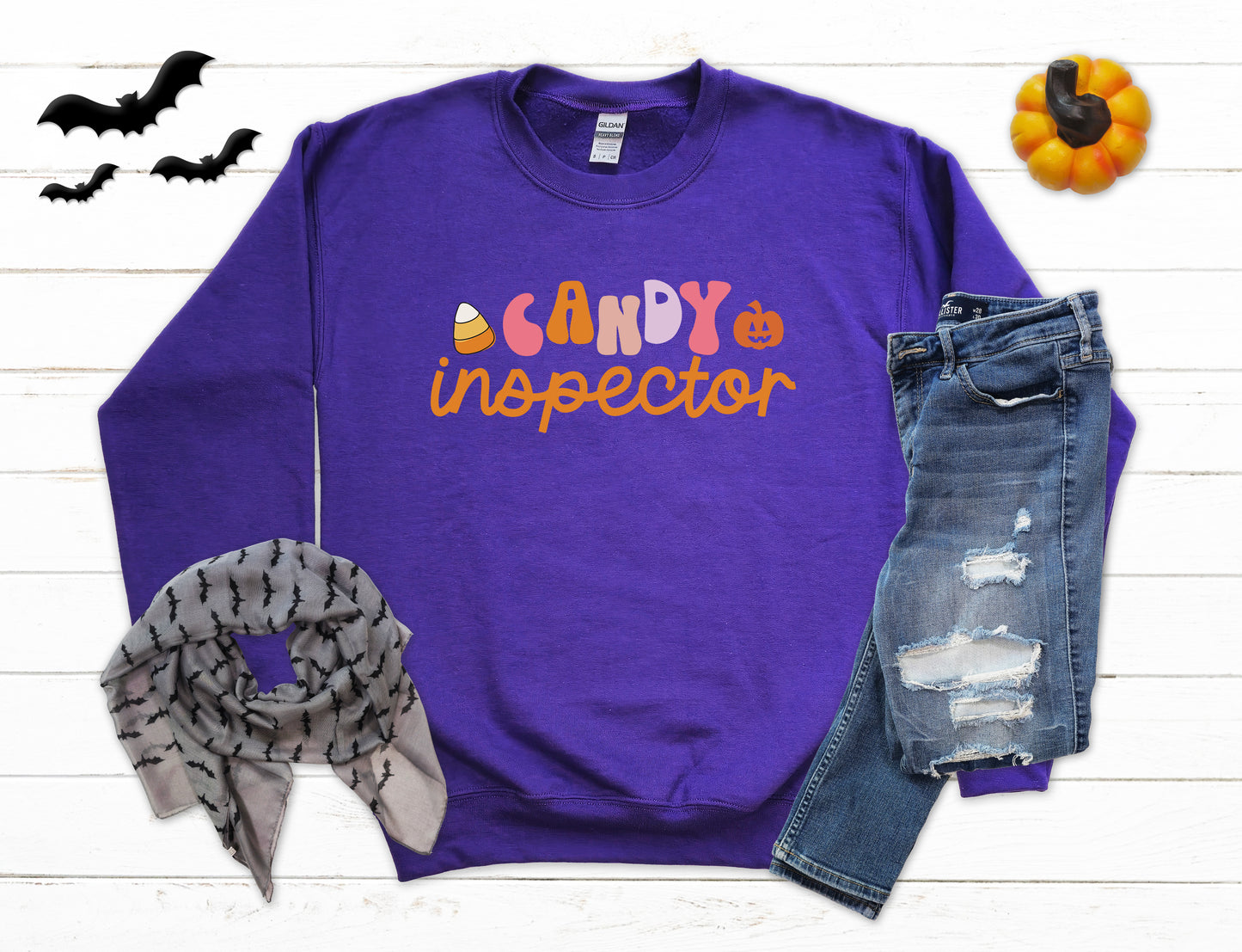 Candy Inspector Halloween Sweatshirt