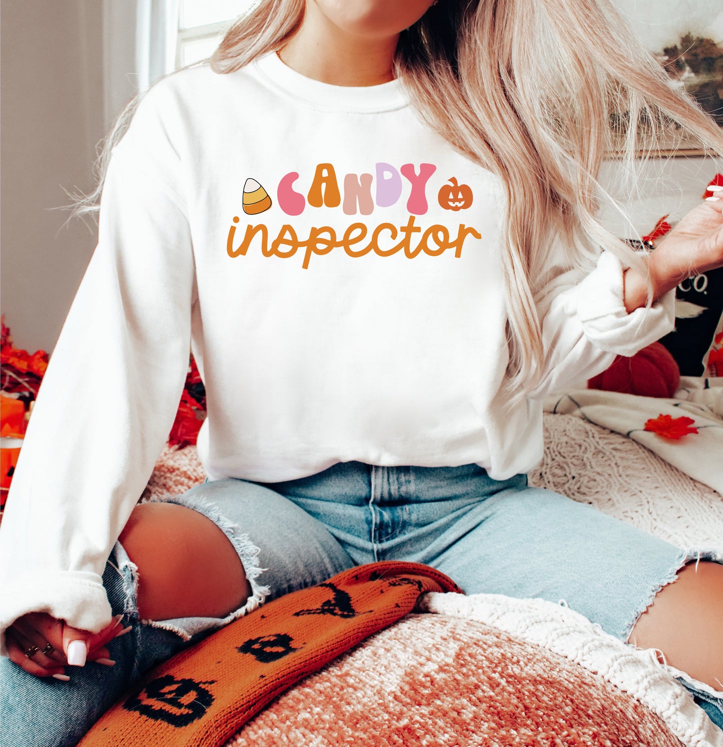 Candy Inspector Halloween Sweatshirt