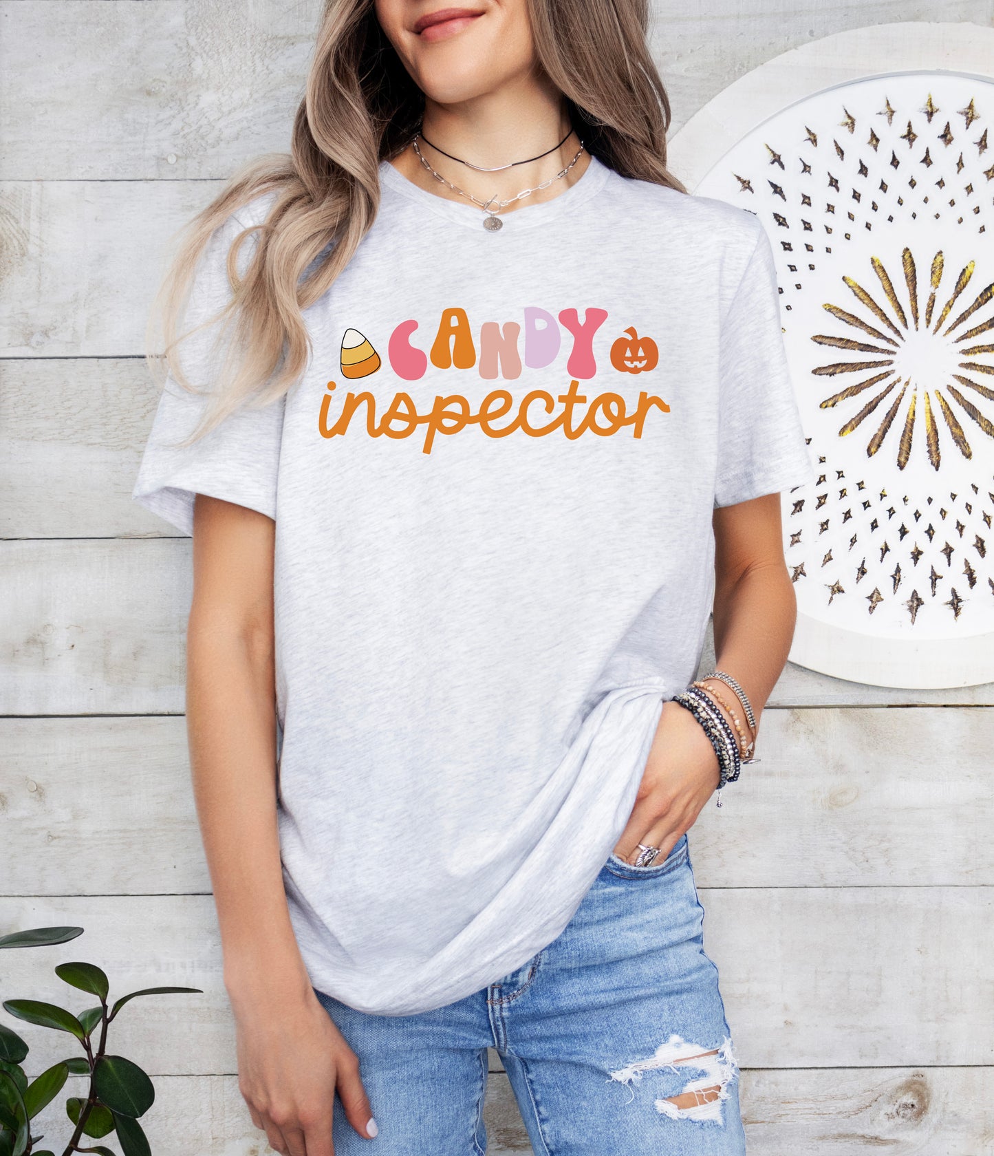 Candy Inspector Halloween Shirt | Light Garment