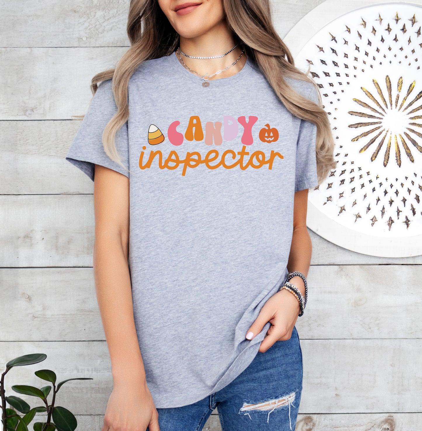 Candy Inspector Halloween Shirt | Light Garment