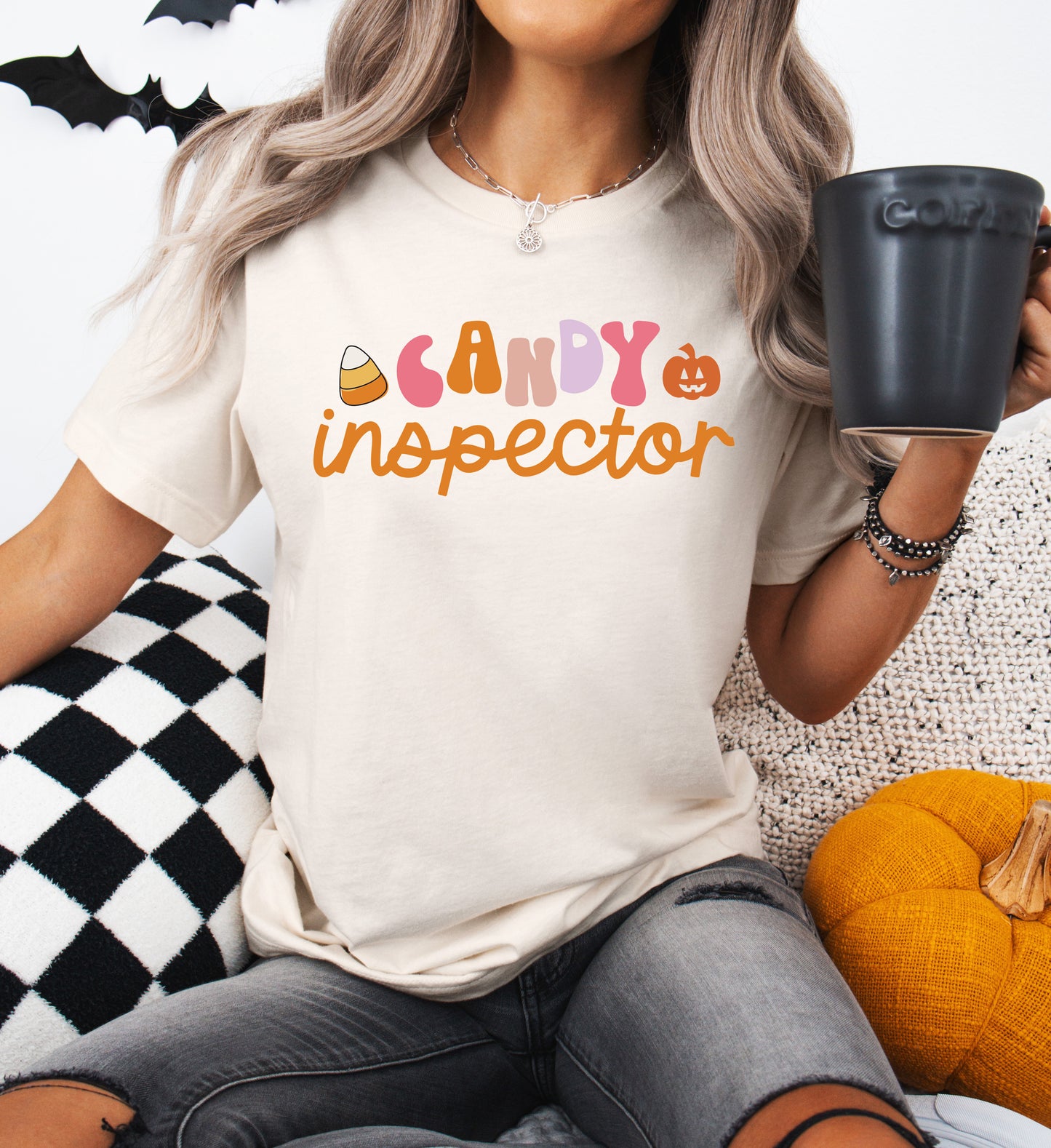 Candy Inspector Halloween Shirt | Light Garment