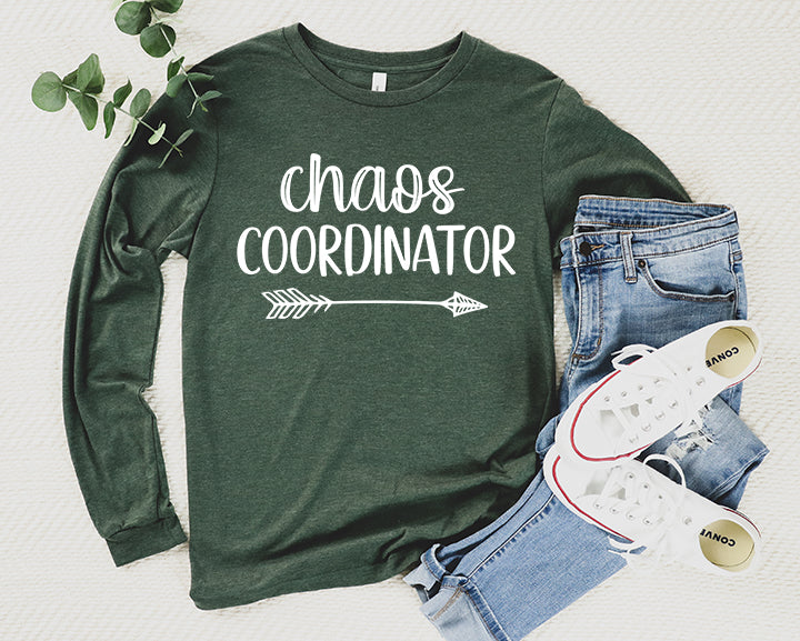 Chaos Coordinator Shirt Long Sleeve | Long Sleeve Mom Shirt