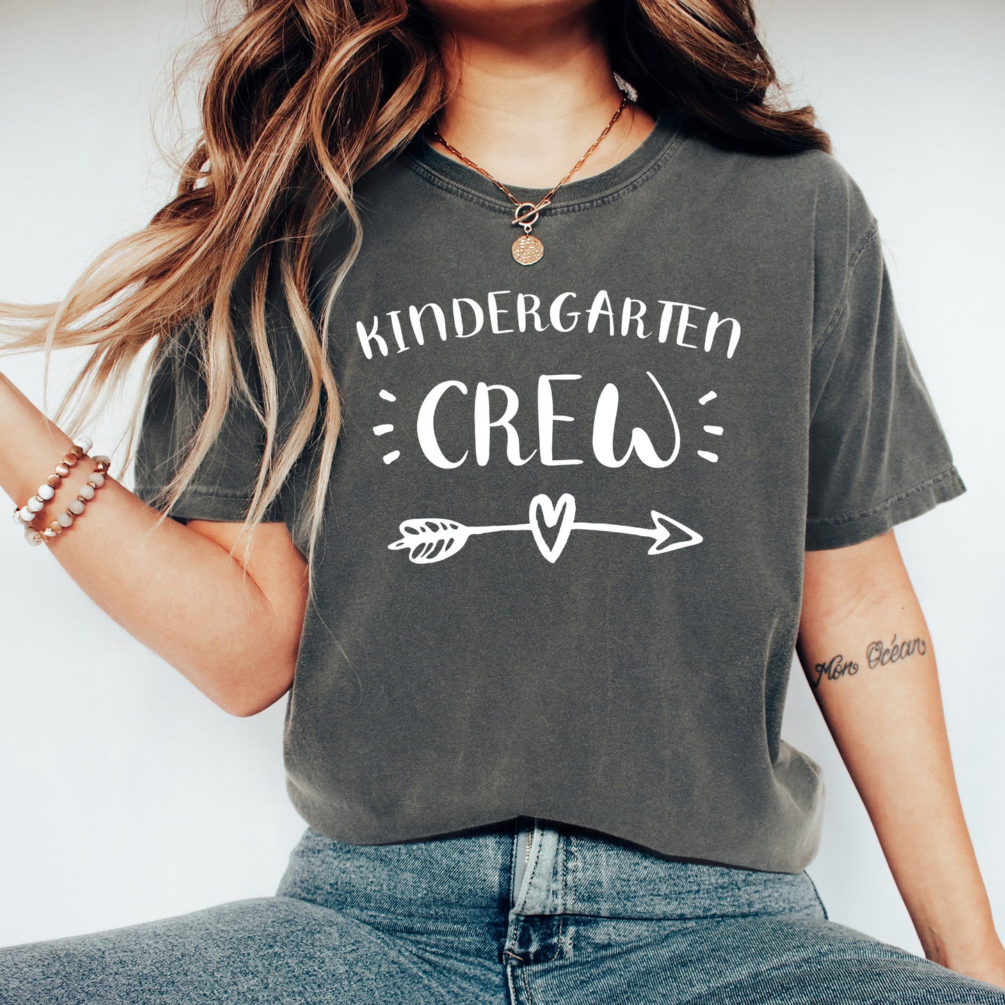 Customizable Teacher Crew Shirt | Comfort Colors Vintage Style Customized Teacher Shirt