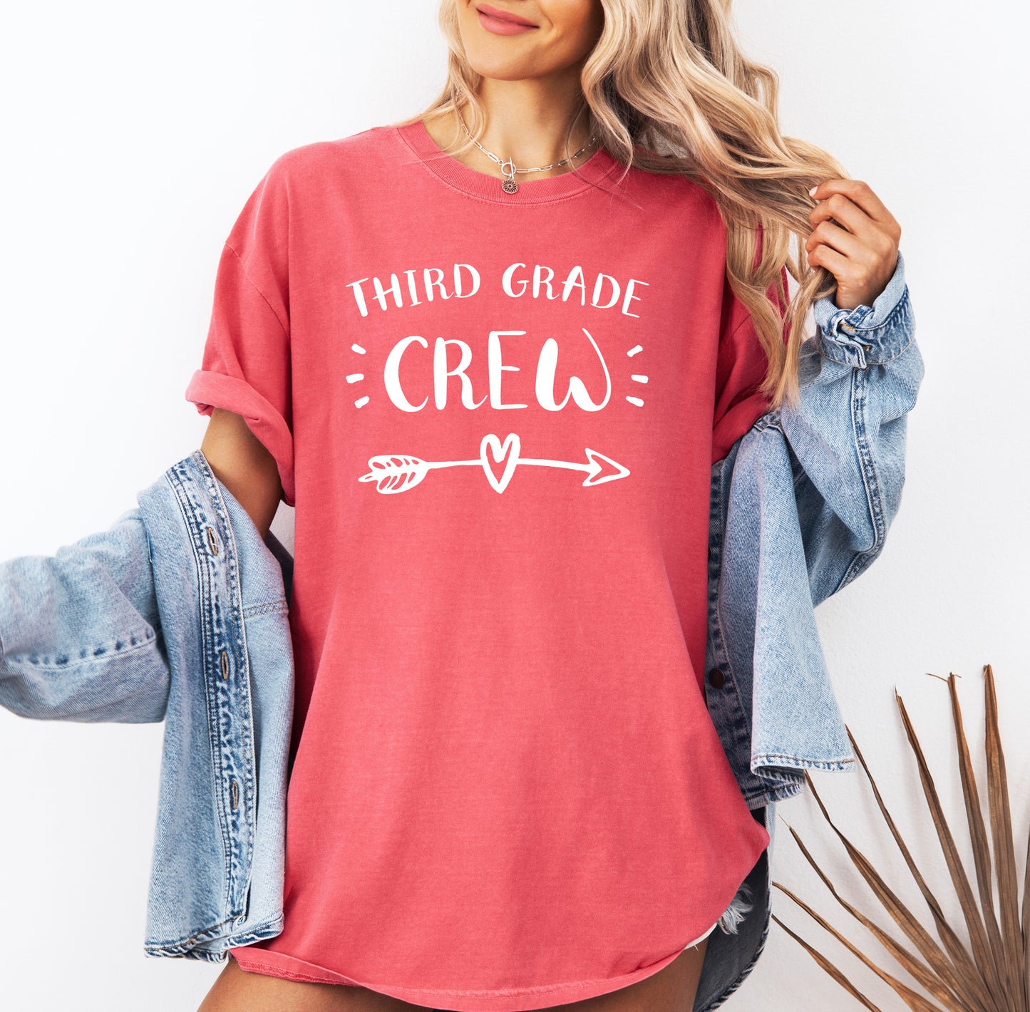 Customizable Teacher Crew Shirt | Comfort Colors Vintage Style Customized Teacher Shirt