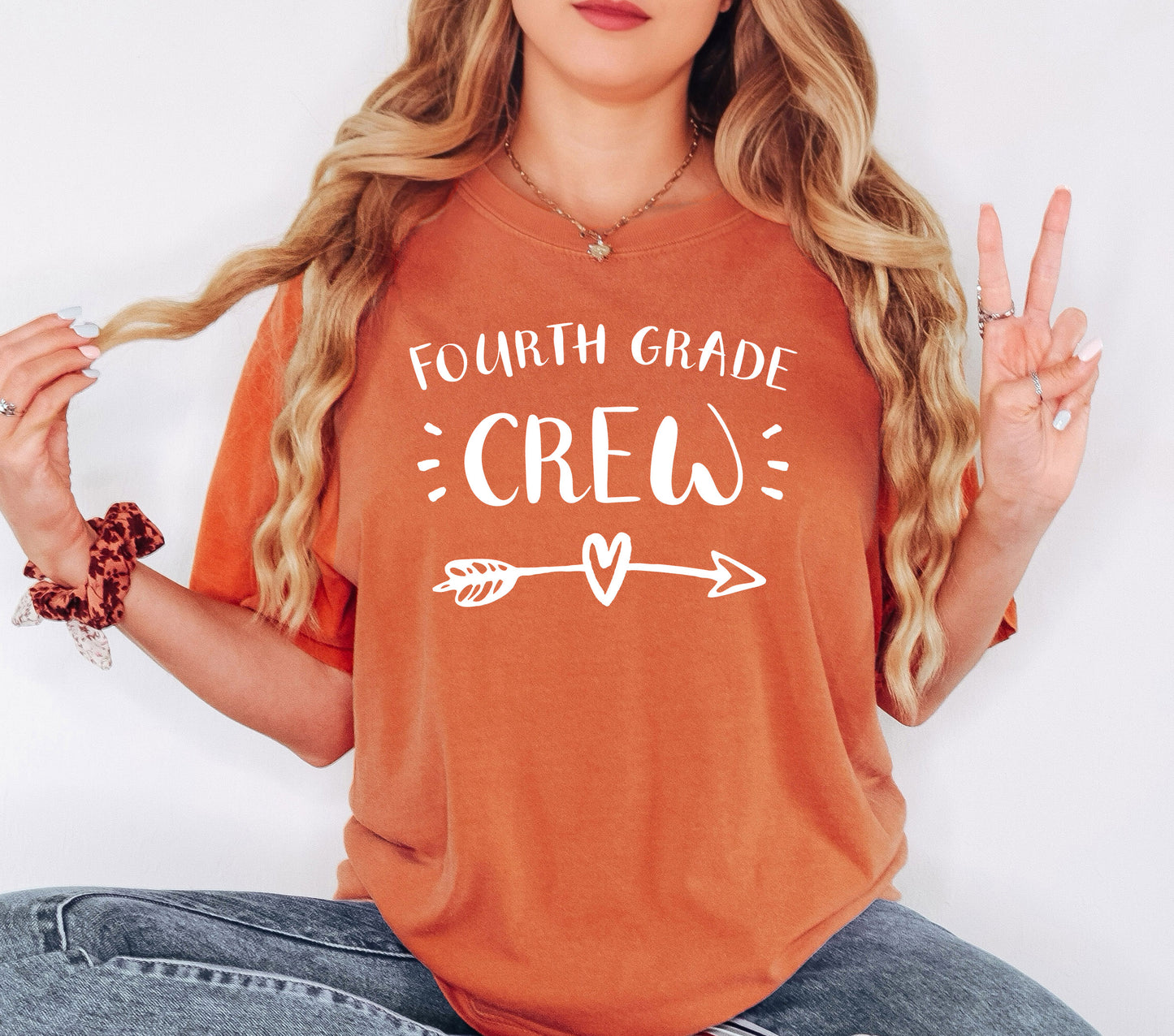Customizable Teacher Crew Shirt | Comfort Colors Vintage Style Customized Teacher Shirt