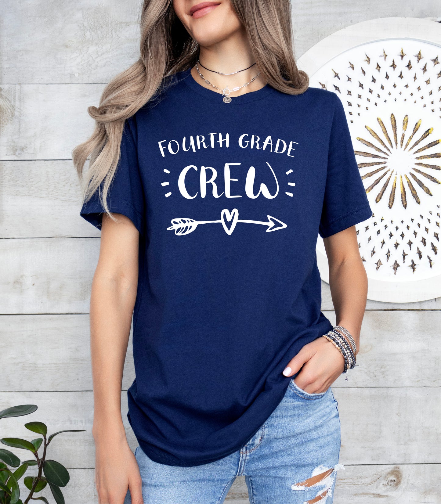 Customizable Teacher Crew Shirt | Customized Teacher Shirt