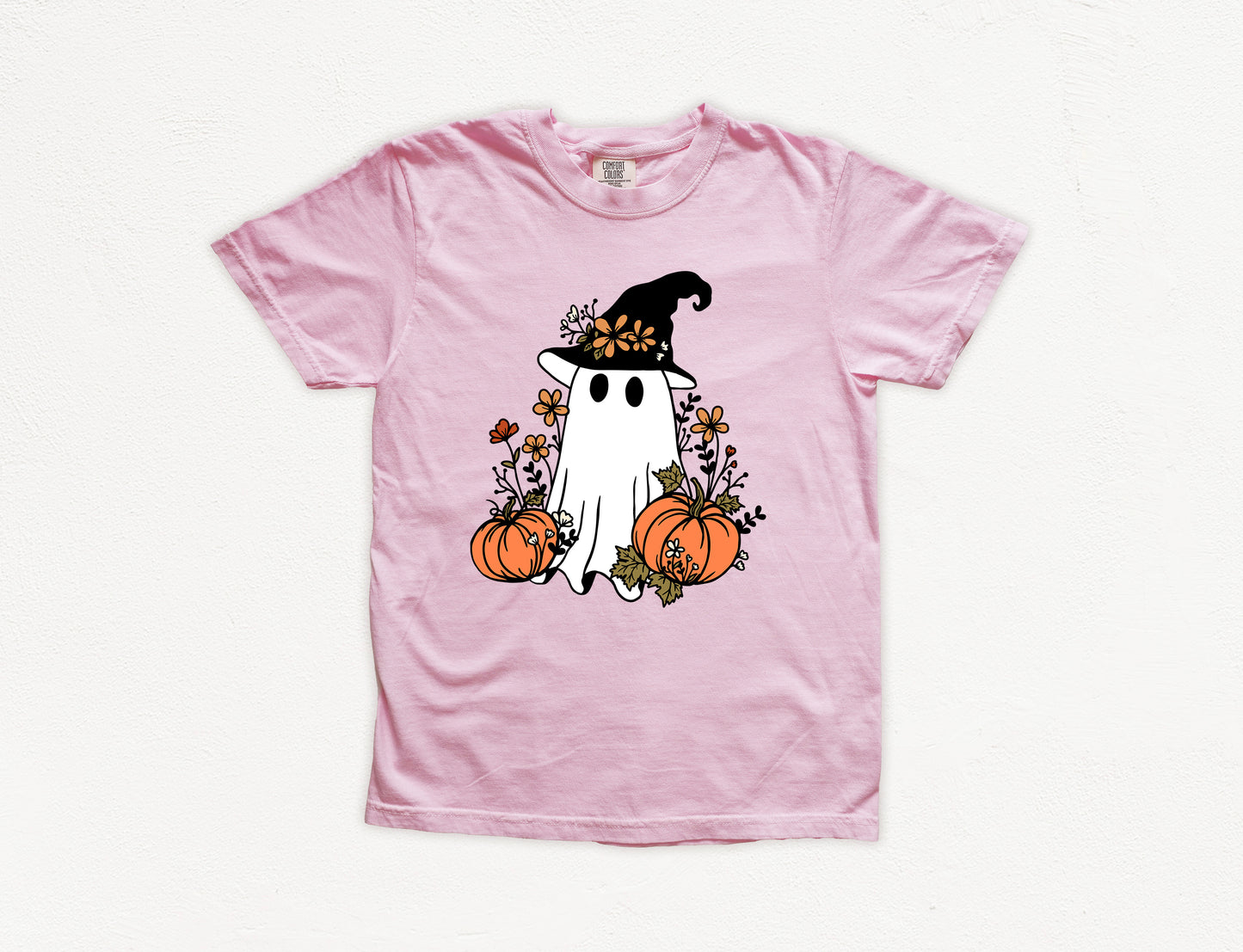 Cute Ghost Witch Vintage Style Halloween Shirt