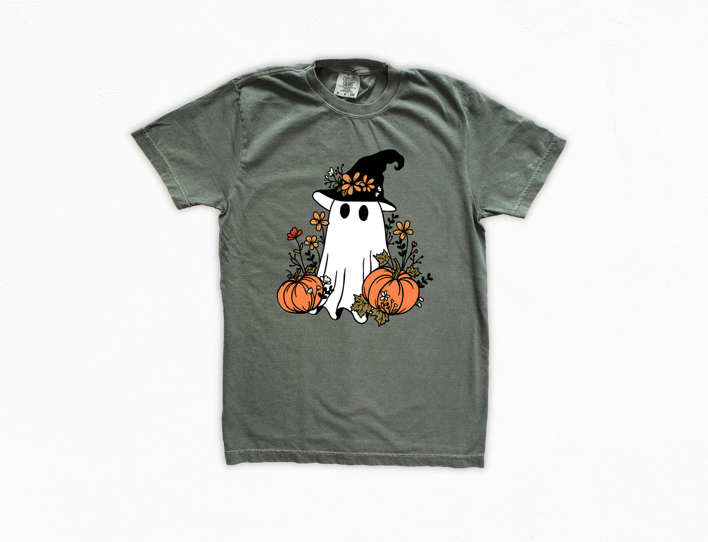 Cute Ghost Witch Vintage Style Halloween Shirt