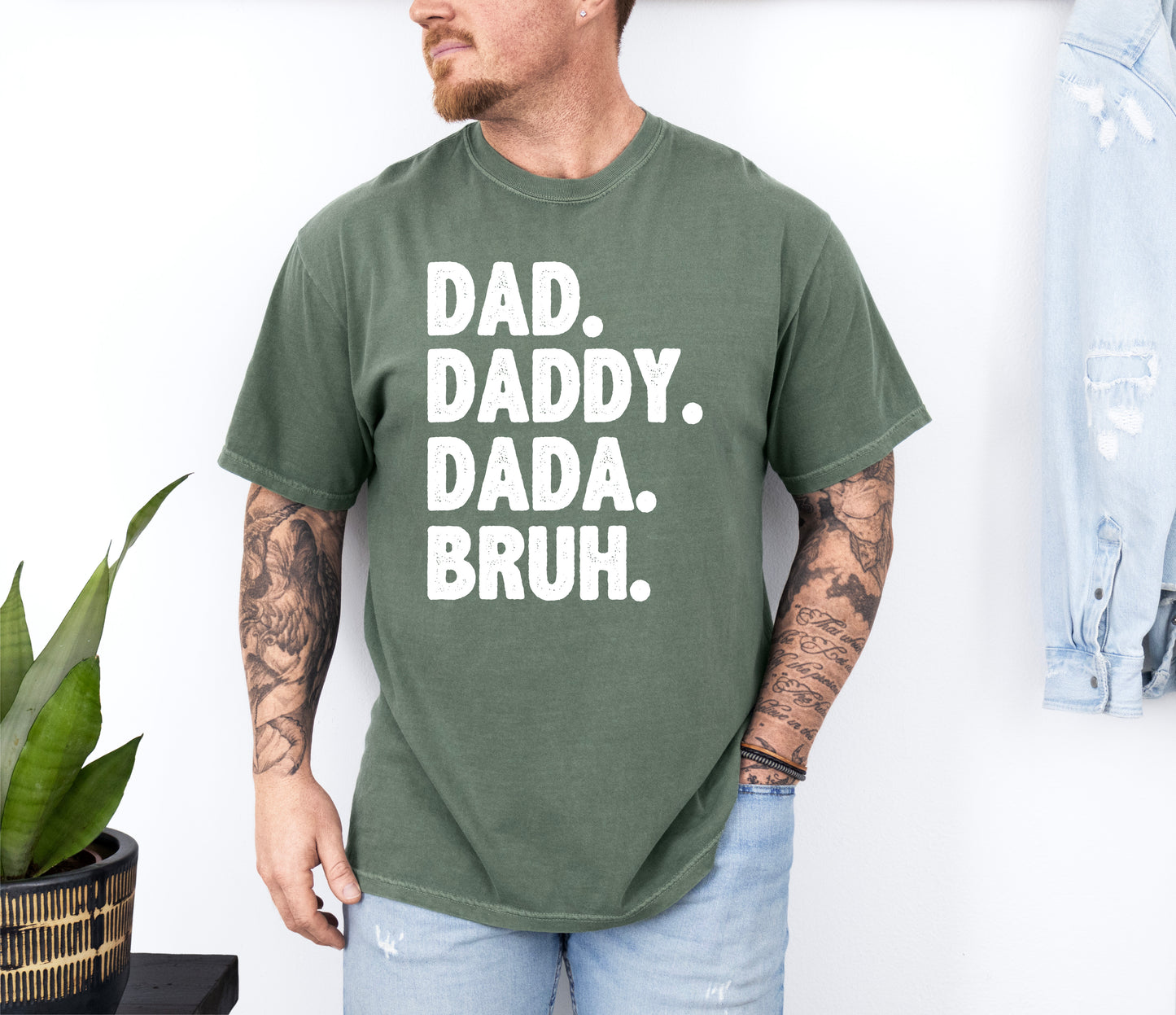 Dad Daddy Dada Bruh Shirt | Funny Dad Shirt Comfort Colors Vintage Style