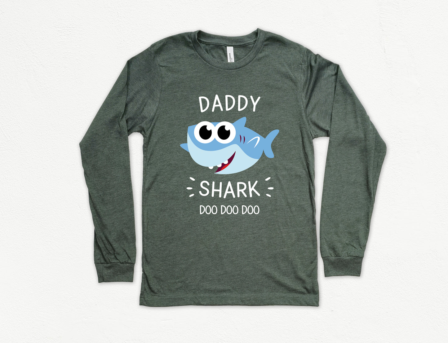 Daddy Shark Shirt Long Sleeve | Long Sleeve Dad Shirt