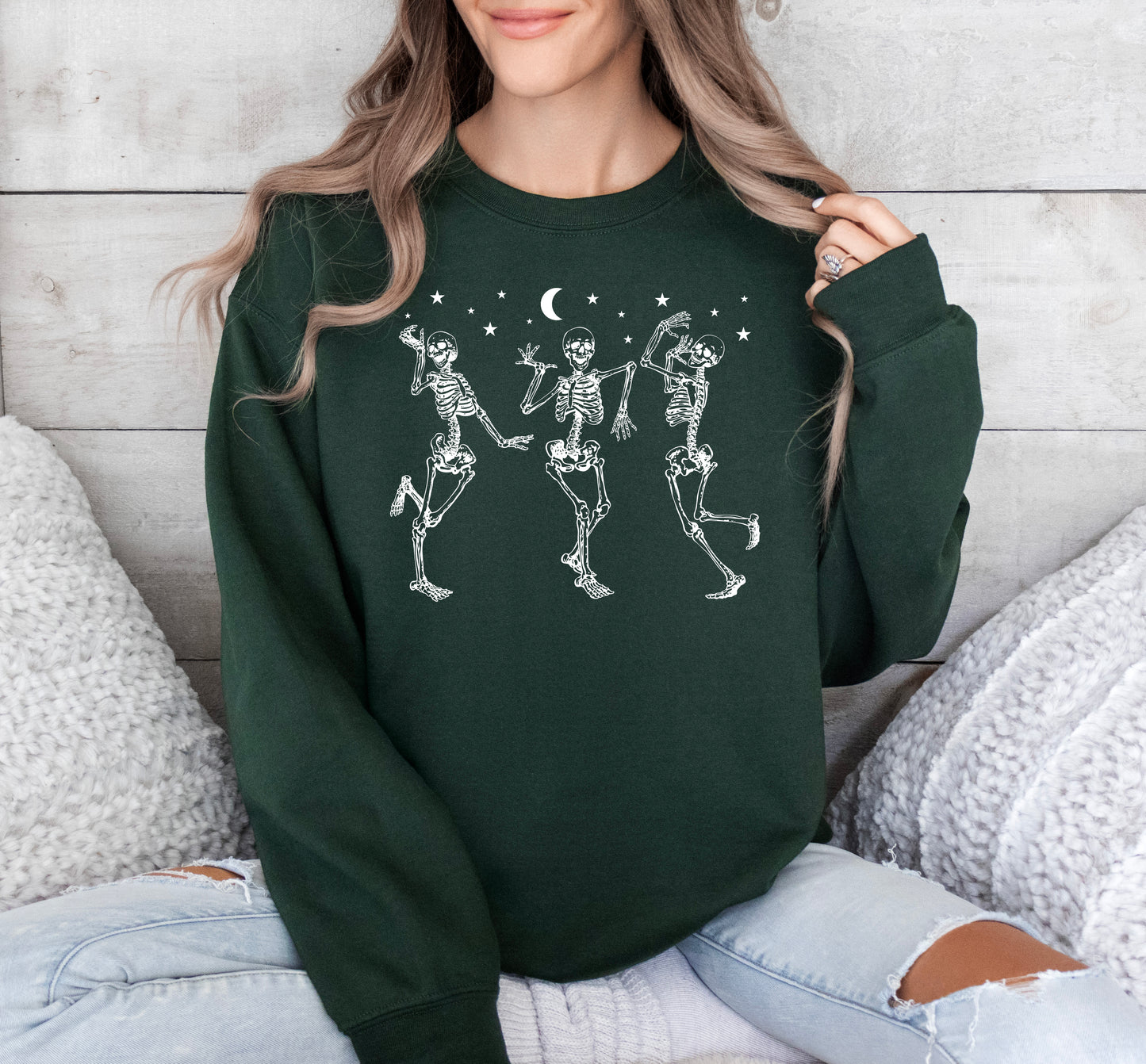 Dancing Skeletons Halloween Sweatshirt