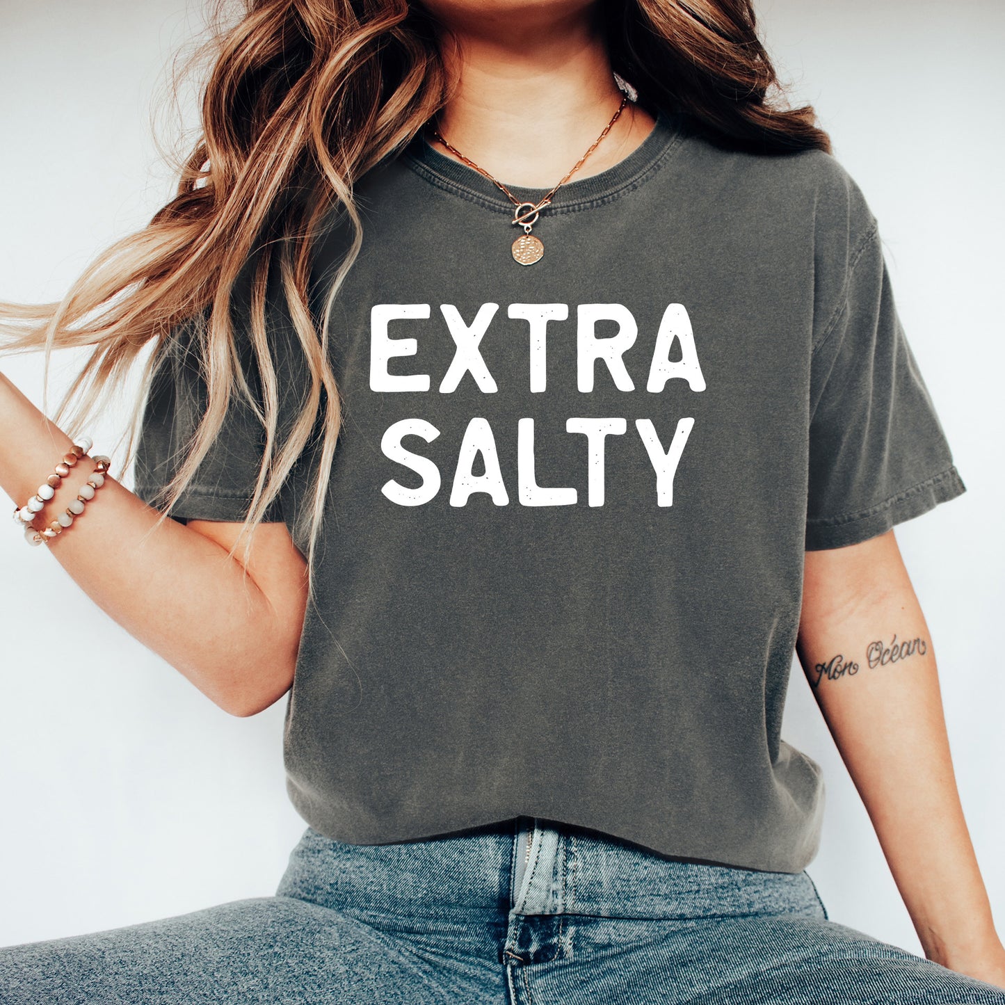 Extra Salty Shirt | Comfort Colors Vintage Style Funny Shirt