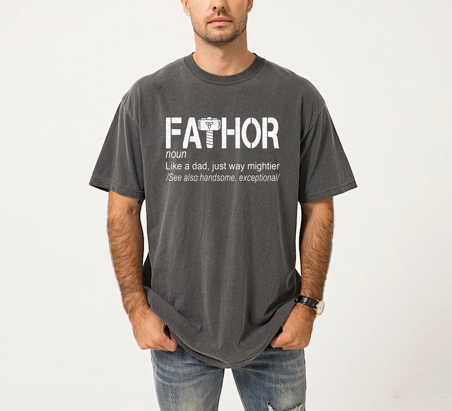 Fathor Shirt | Comfort Colors Vintage Style Dad Shirt