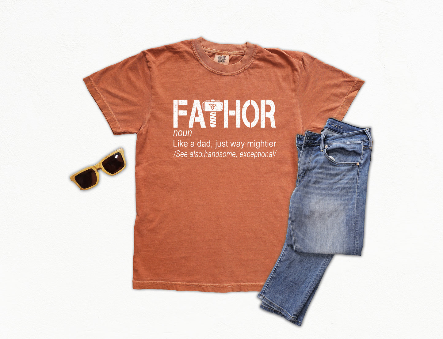 Fathor Shirt | Comfort Colors Vintage Style Dad Shirt