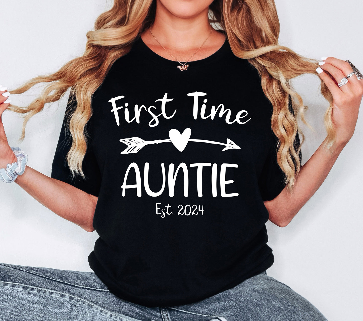 Custom First Time Auntie Shirt | Aunt Shirt