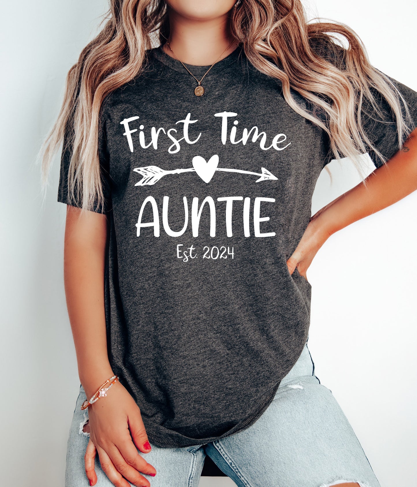 Custom First Time Auntie Shirt | Aunt Shirt