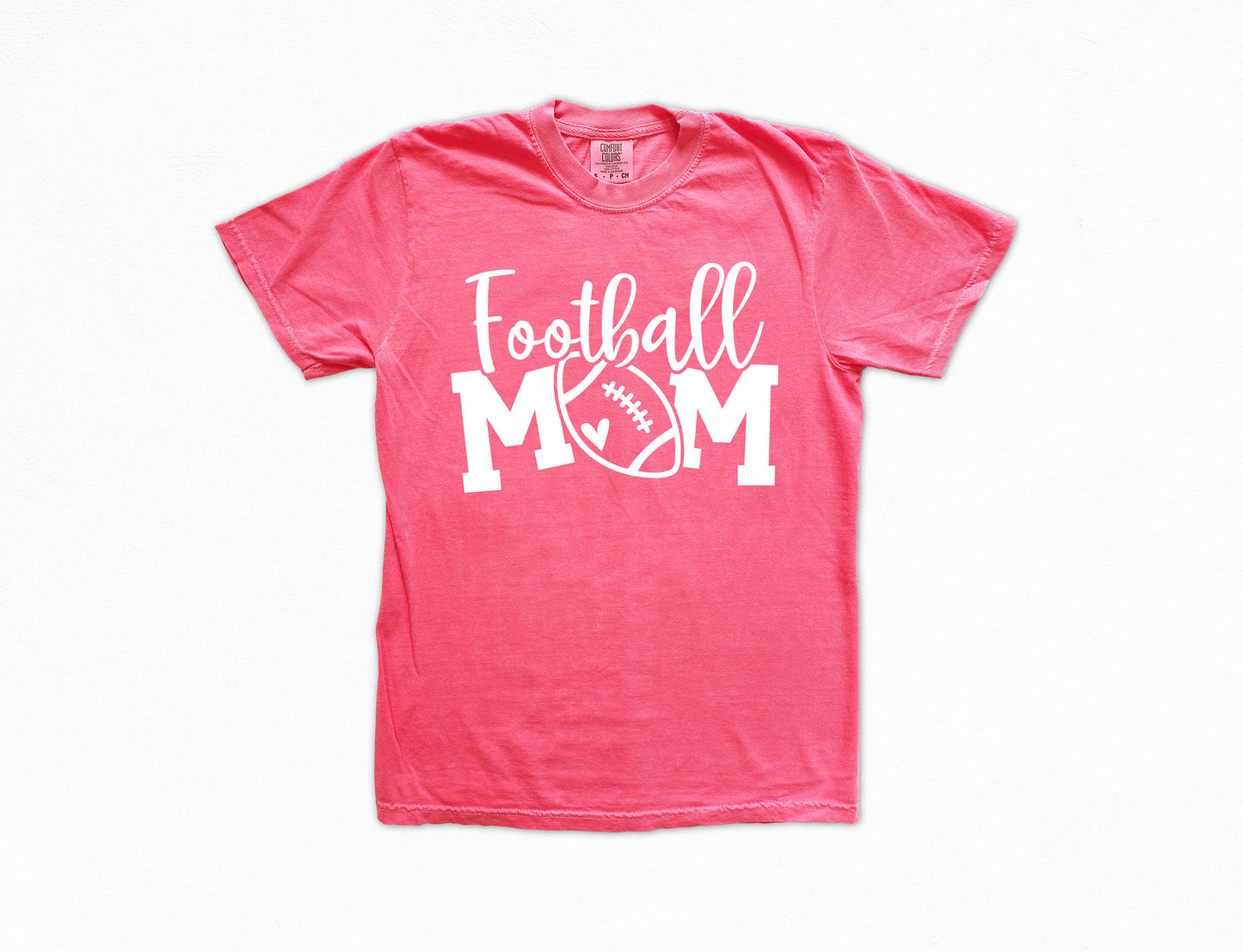 Football Mom Shirt | Comfort Colors Vintage Style Mom Shirt