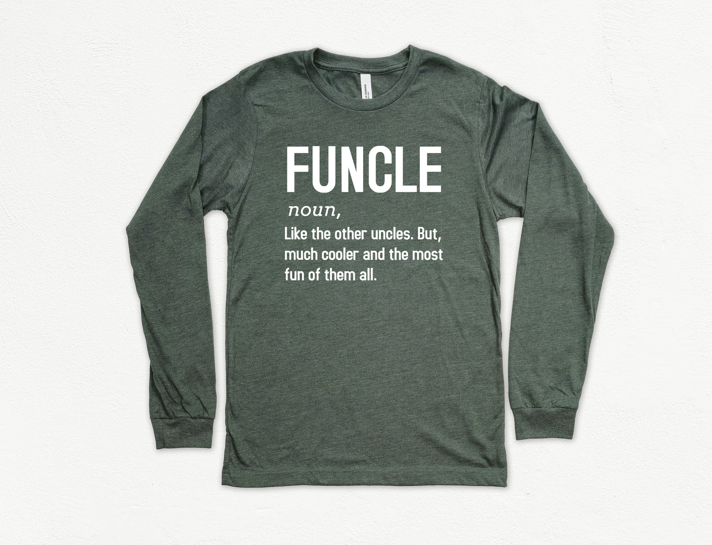 Funcle Definition Shirt Long Sleeve | Long Sleeve Uncle Shirt