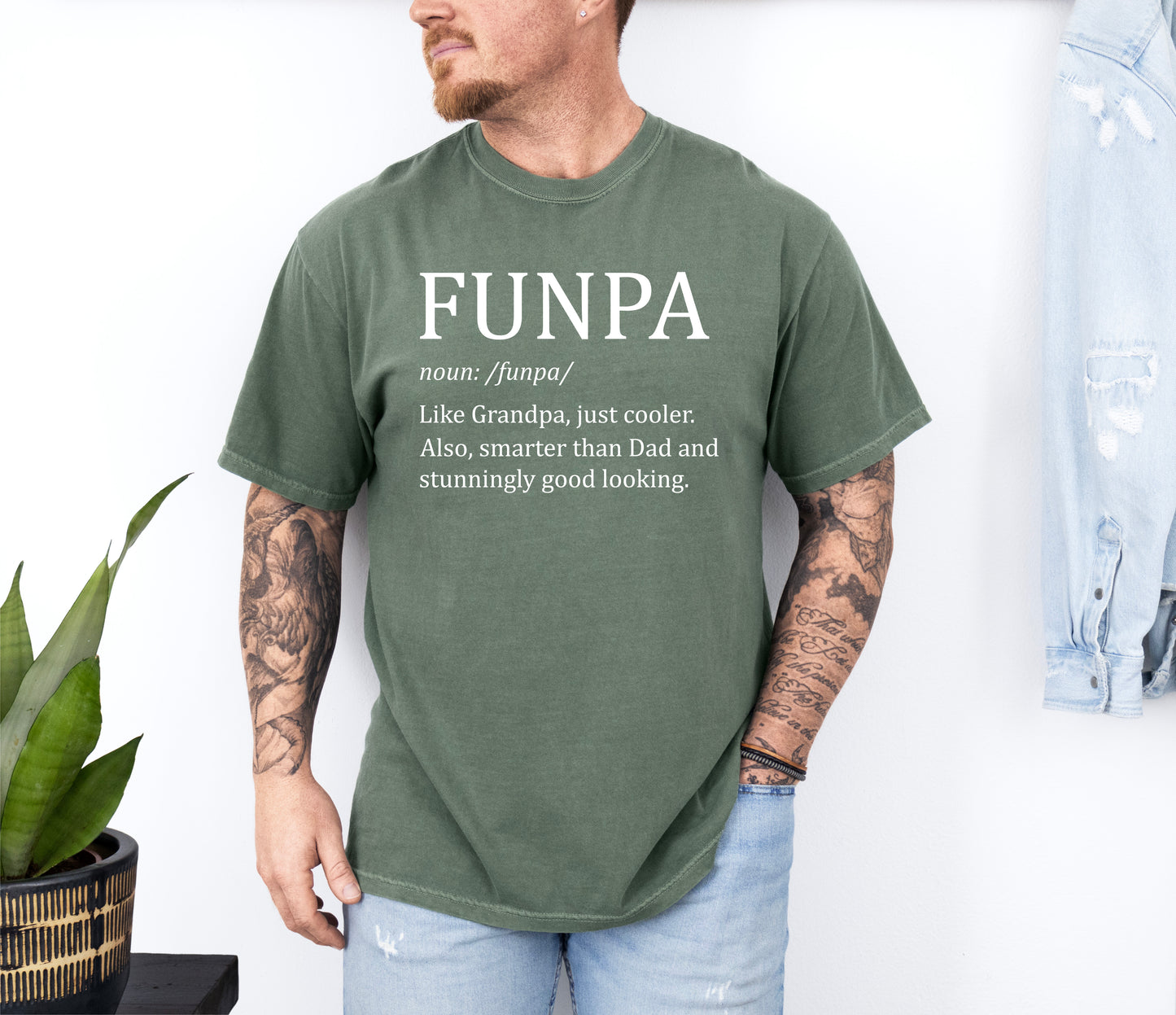 Funpa Shirt | Comfort Colors Vintage Style Grandpa Shirt