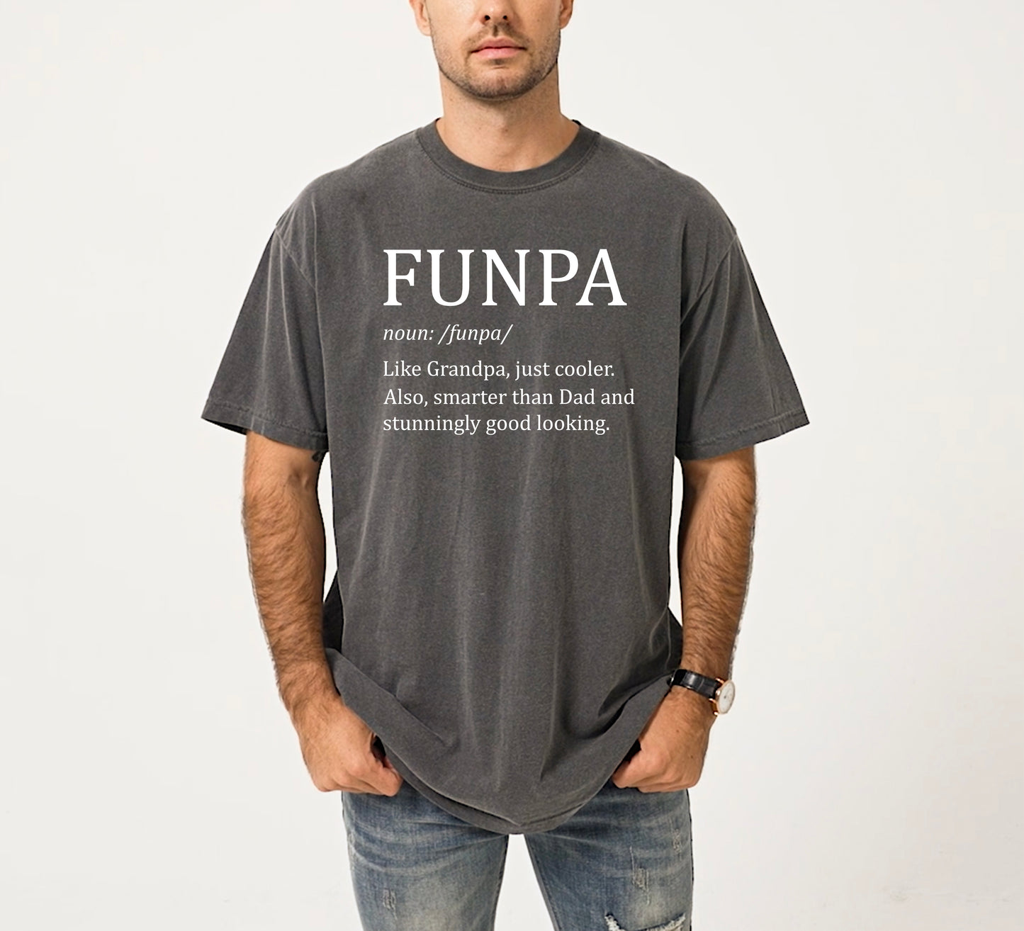 Funpa Shirt | Comfort Colors Vintage Style Grandpa Shirt
