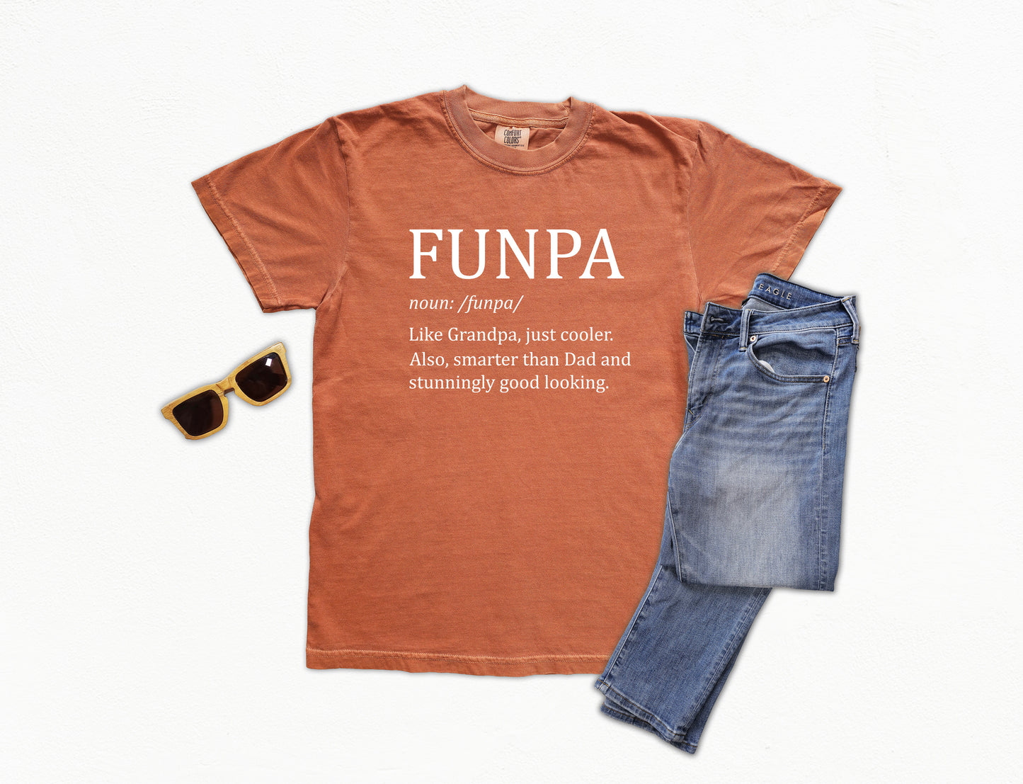 Funpa Shirt | Comfort Colors Vintage Style Grandpa Shirt