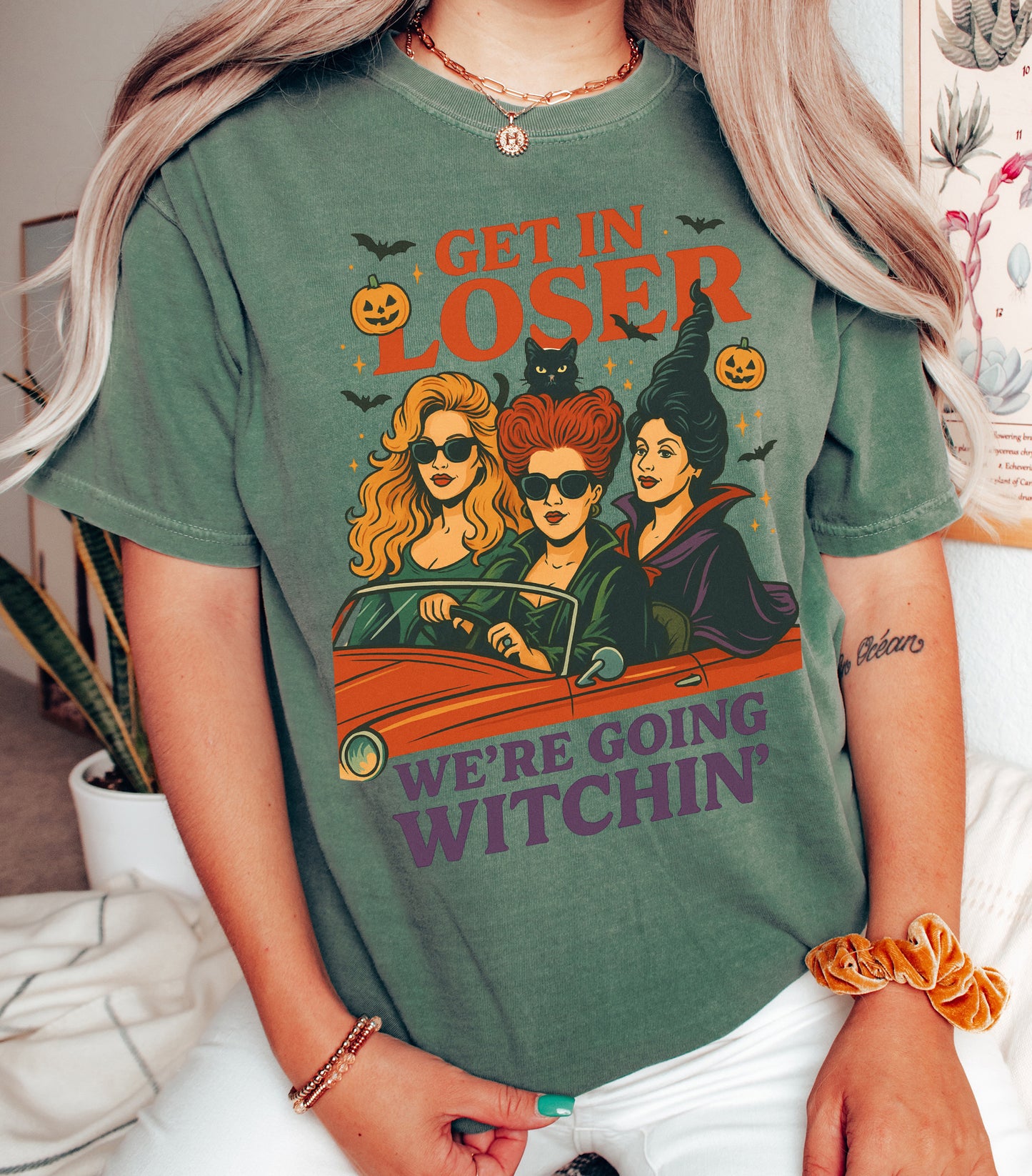 Get in Loser Vintage Style Halloween Shirt