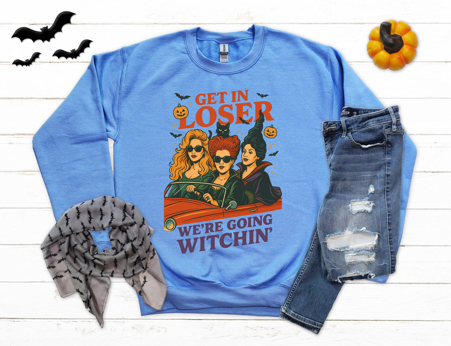 Get In Loser We're Going Witchin' Halloween Sweatshirt