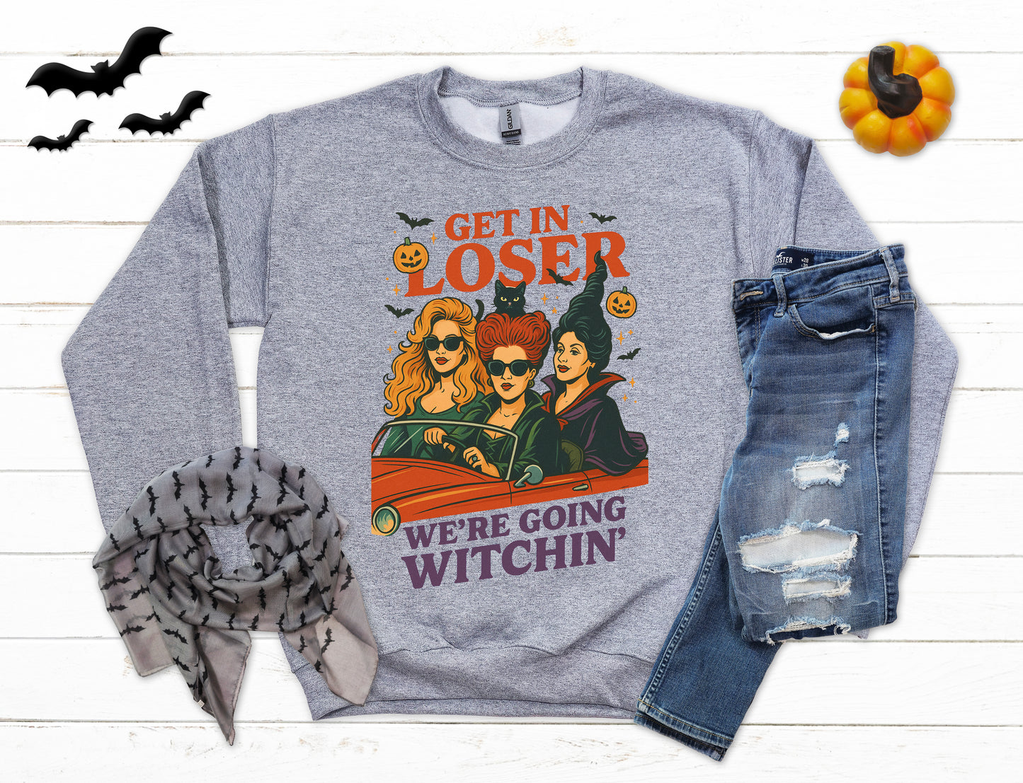 Get In Loser We're Going Witchin' Halloween Sweatshirt