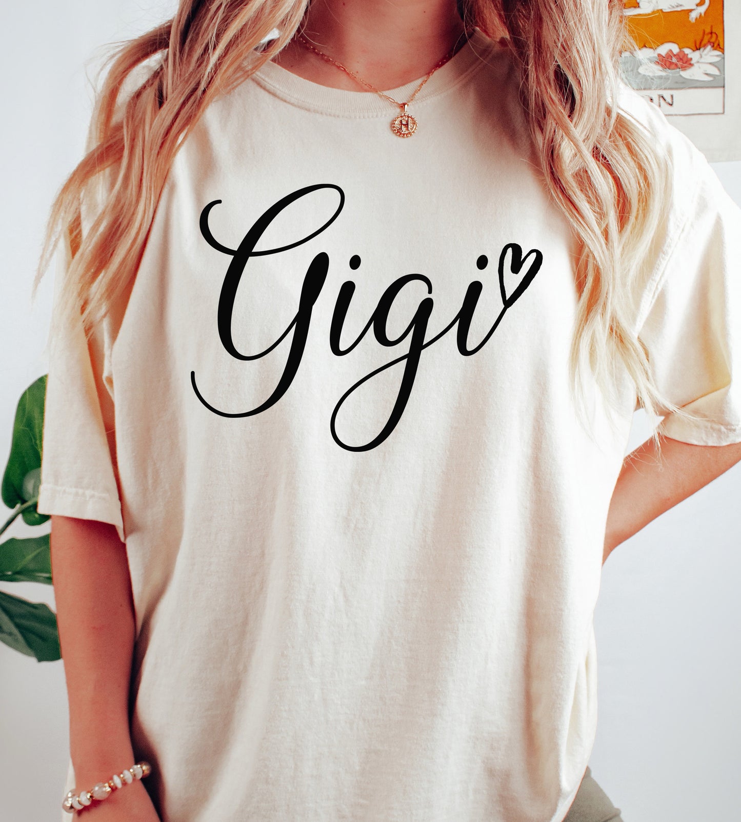 Gigi Heart Shirt | Comfort Colors Vintage Style Gigi Shirt