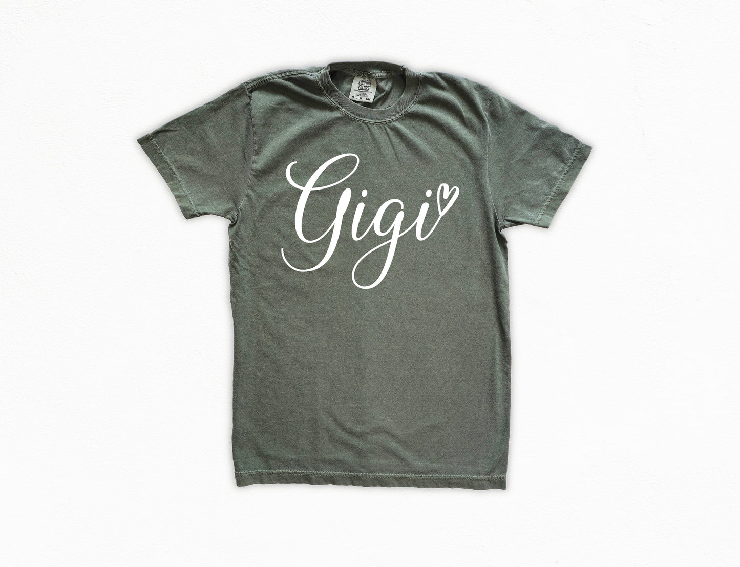 Gigi Heart Shirt | Comfort Colors Vintage Style Gigi Shirt