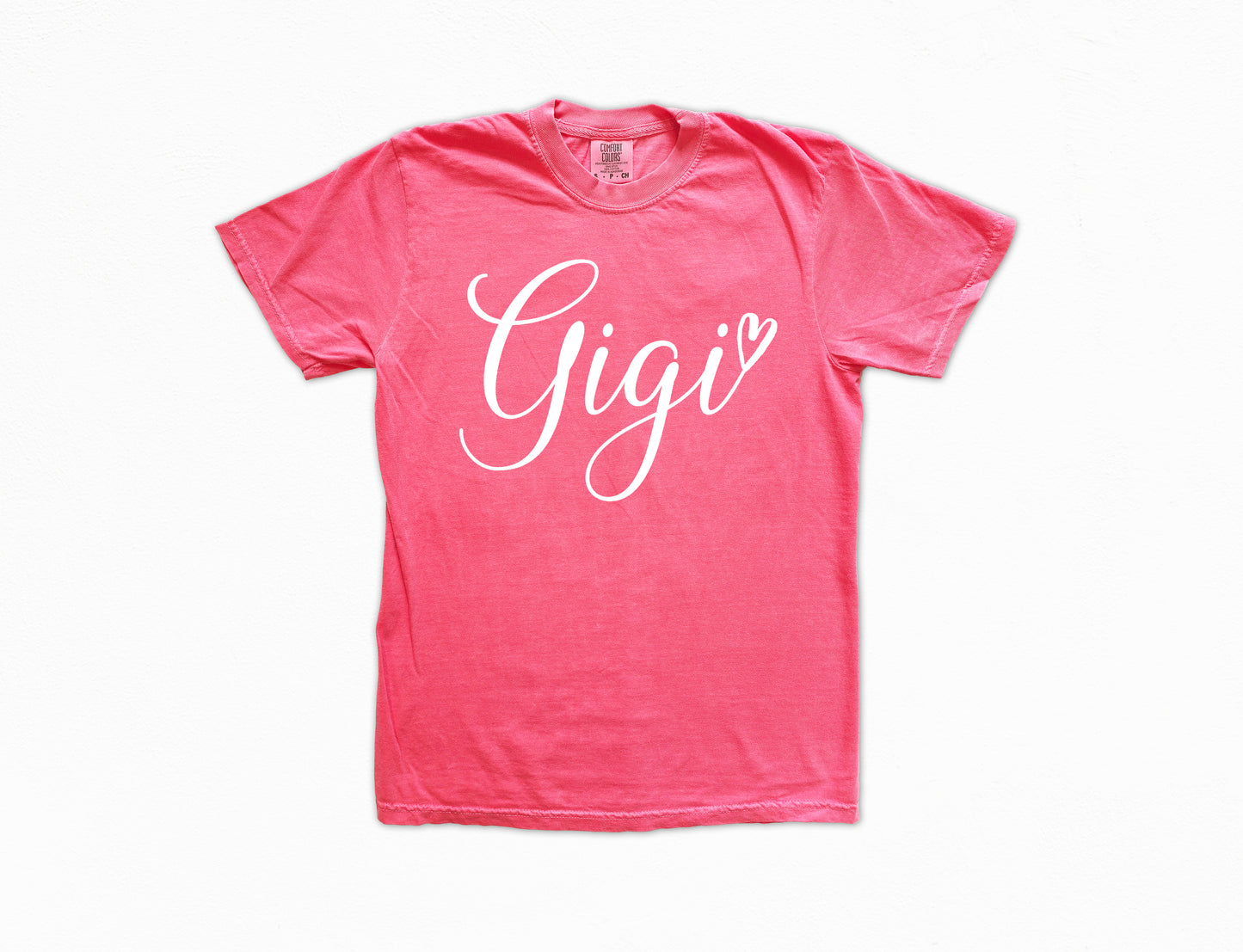 Gigi Heart Shirt | Comfort Colors Vintage Style Gigi Shirt